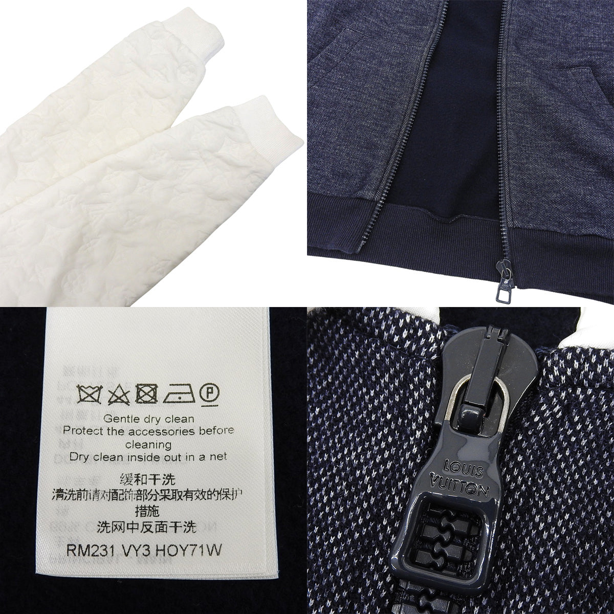 2023款混合字母印花连帽夹克 M