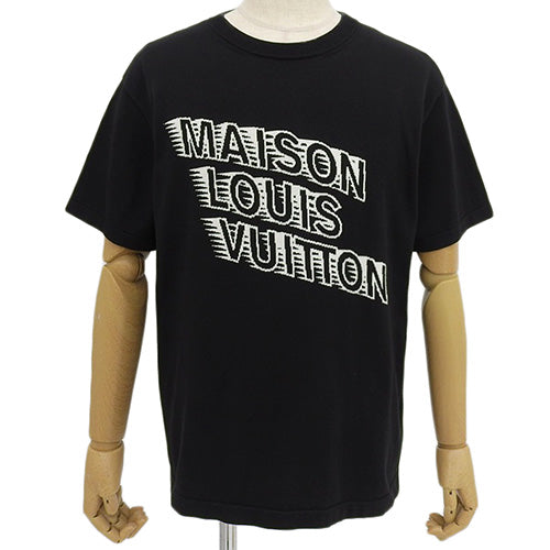MAISON ロゴ 半袖ニット RM2129 アパレル ファッション M コットン シルク