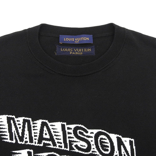 MAISON ロゴ 半袖ニット RM2129 アパレル ファッション M コットン シルク