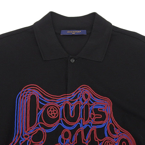 Embroidered Piqué Short Sleeve Polo Shirt, Size M, RM232