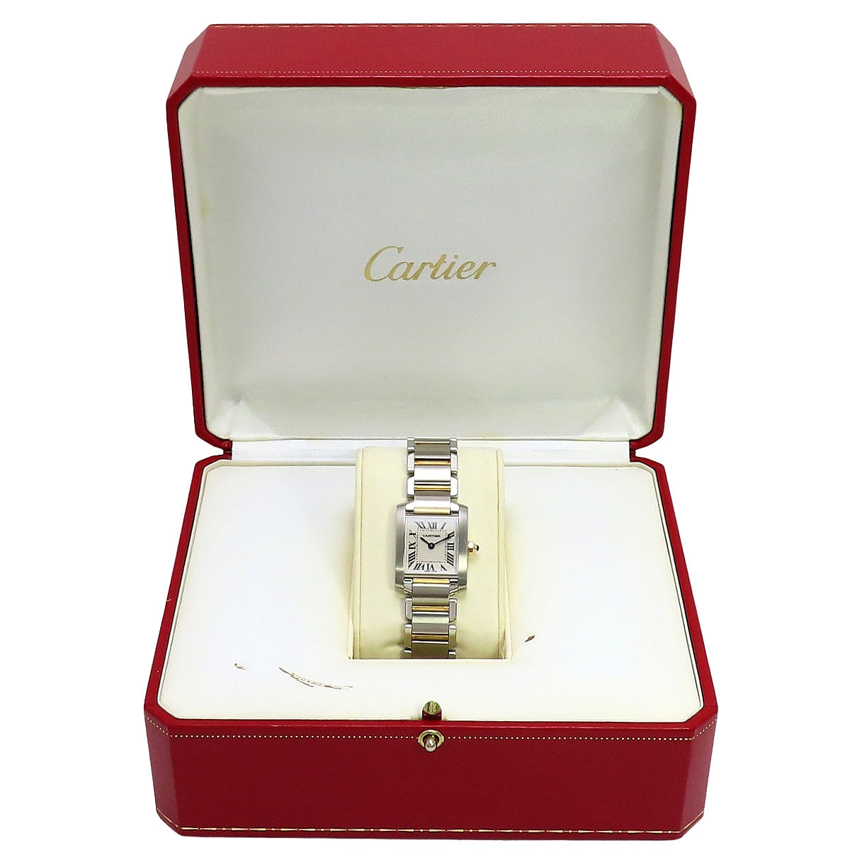 W51007Q4 Tank Française SM 黄金/精钢 石英 白色