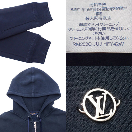 Logo Zip Hoodie M RM202Q Zip-up Hoodie Sweatshirt