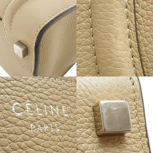 Luggage Micro Shopper in Drummed Calfskin, Dune, 167793DRU.03UN