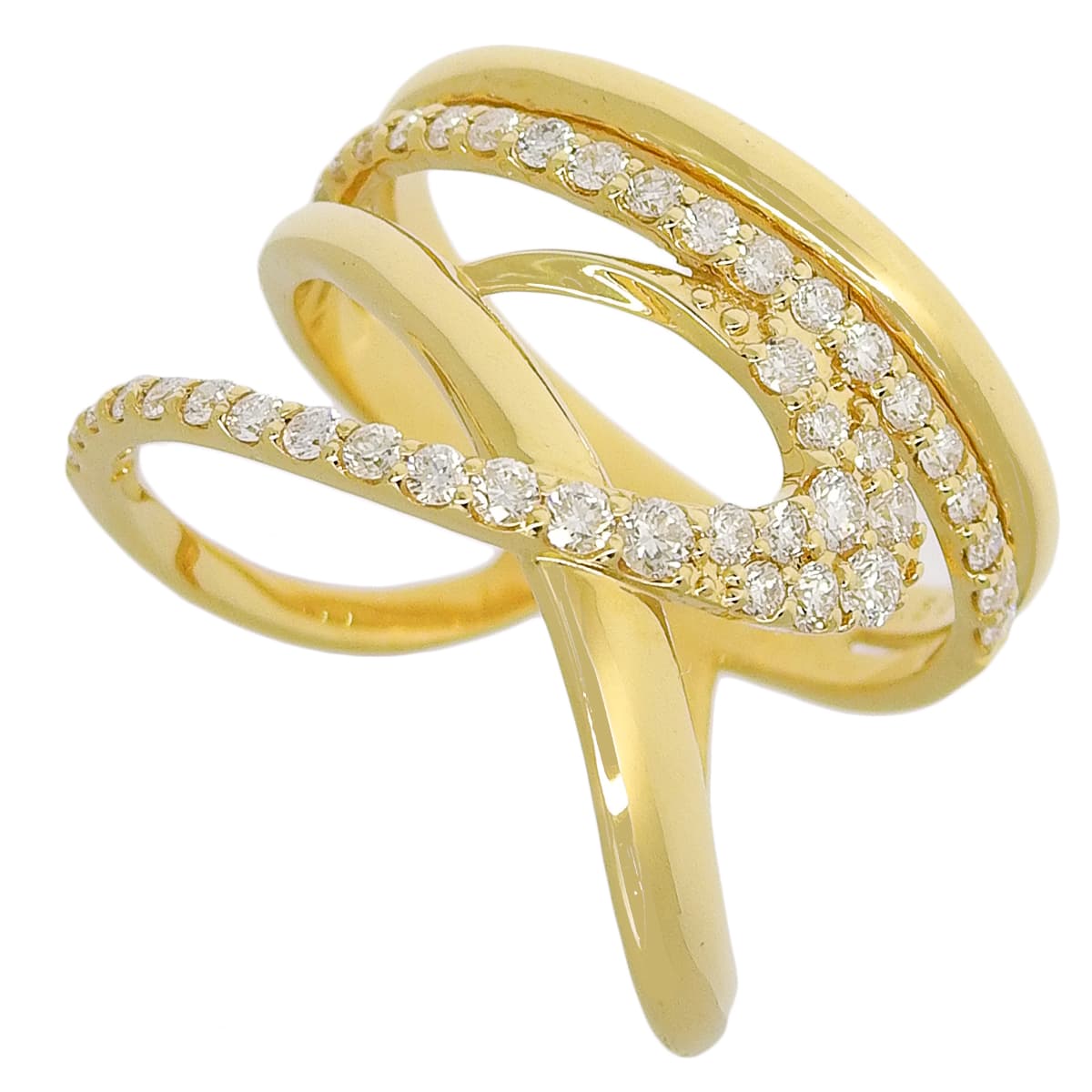 Diamond Ring, 0.50 Carat Diamond, 18K Yellow Gold (YG)