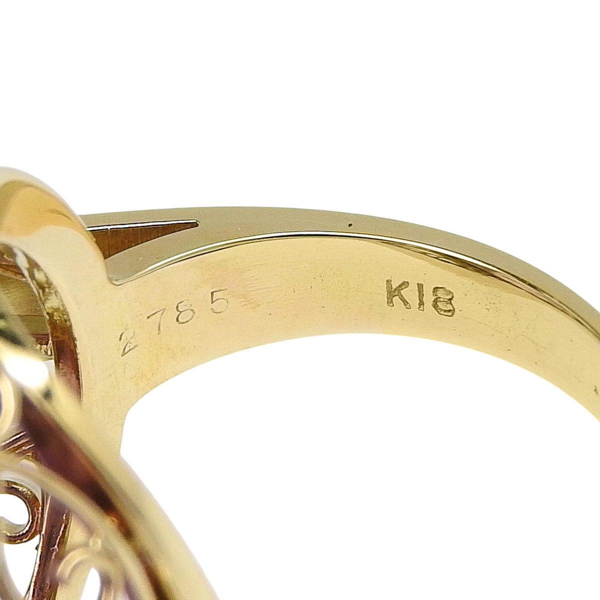 紫水晶钻石戒指 紫水晶/钻石 AM27.85/D0.80 K18 黄金 YG