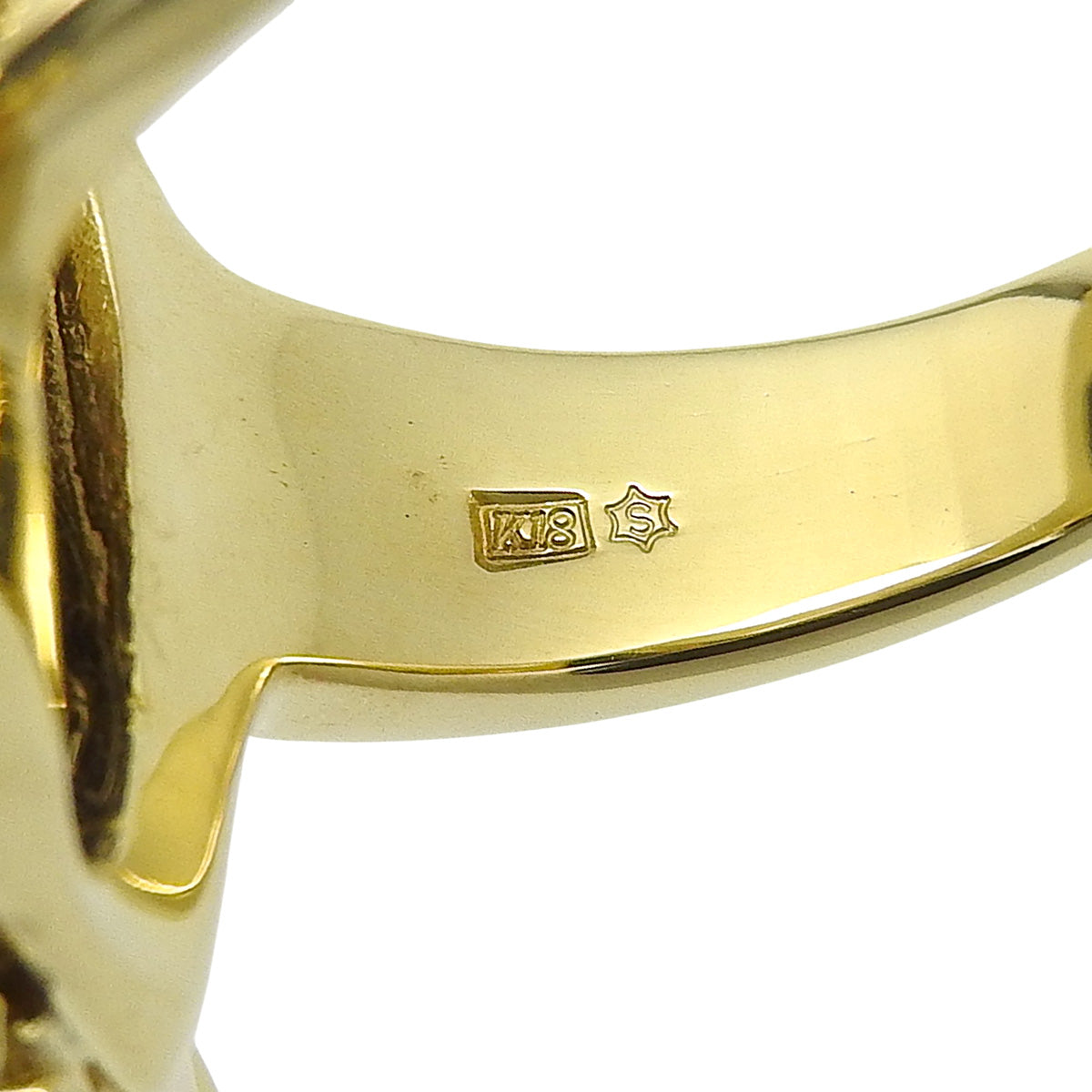 トライアングル ラピスラズリ ダイヤモンド リング ラピスラズリ/ダイヤモンド LP/D0.10 K18 イエローゴールド YG