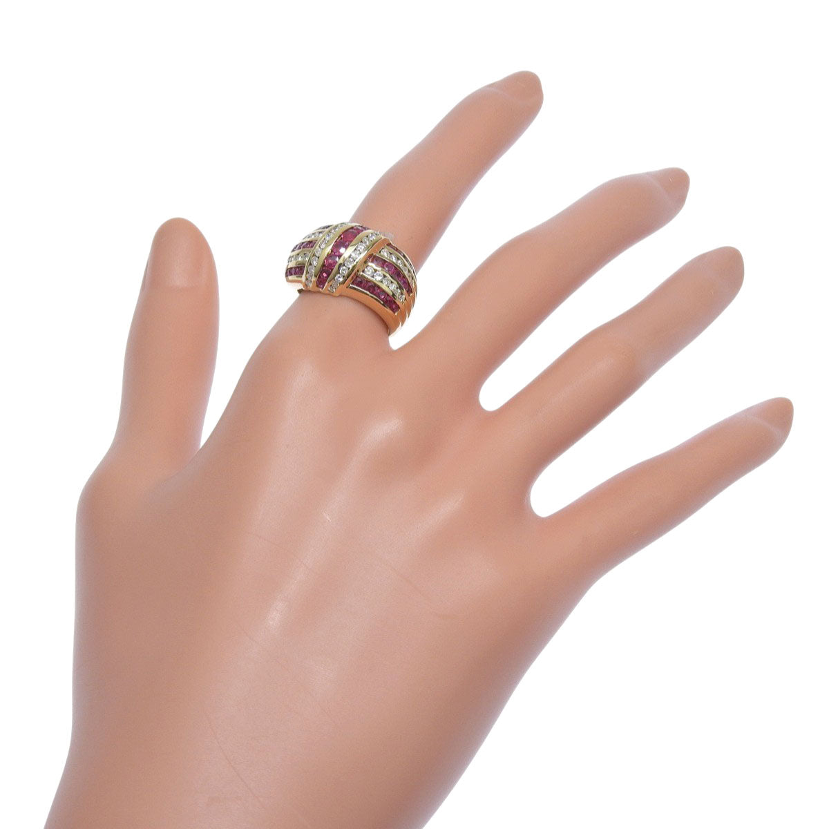 Ruby and Diamond Ring R2.01/D0.76 K18 Yellow Gold YG