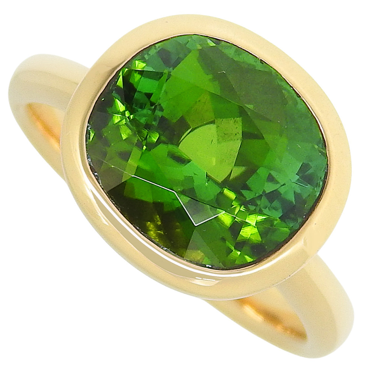 Tourmaline Ring, Tourmaline T4.77, 18K Yellow Gold, YG, Accessory, Jewelry