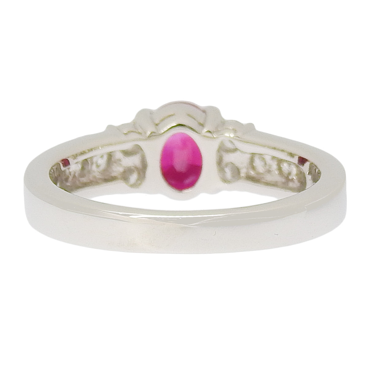 红宝石钻石戒指 R1.04/D0.33 Pt900铂金饰品珠宝