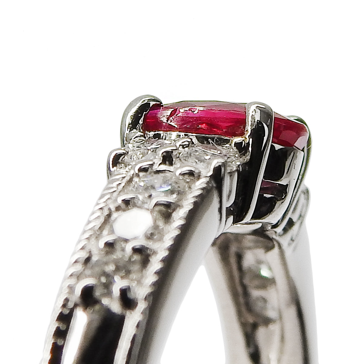 ルビー ダイヤモンド リング R1.04/D0.33 Pt900プラチナ アクセサリー ジュエリー