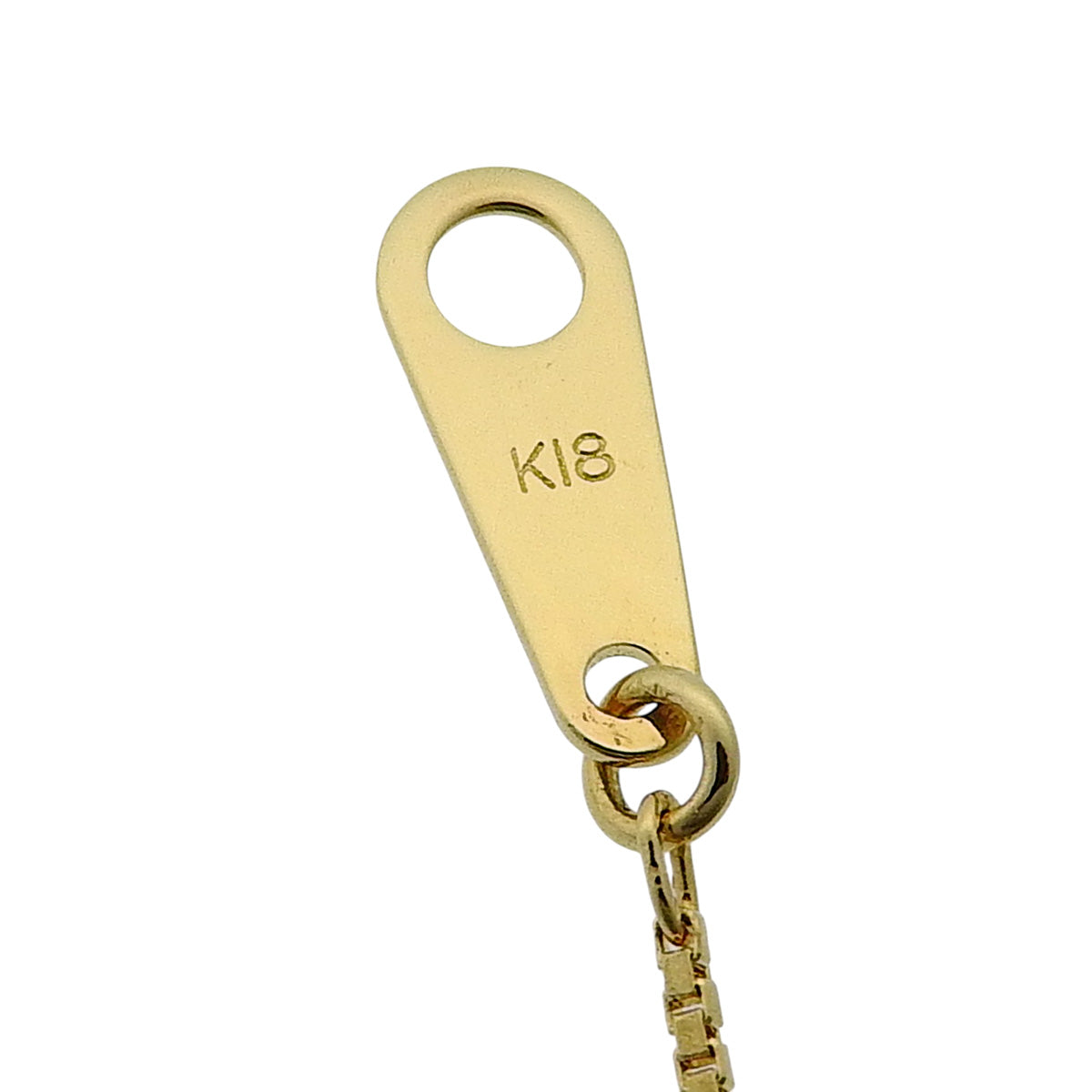 钻石项链 D0.55 K18 黄金 YG 花朵图案