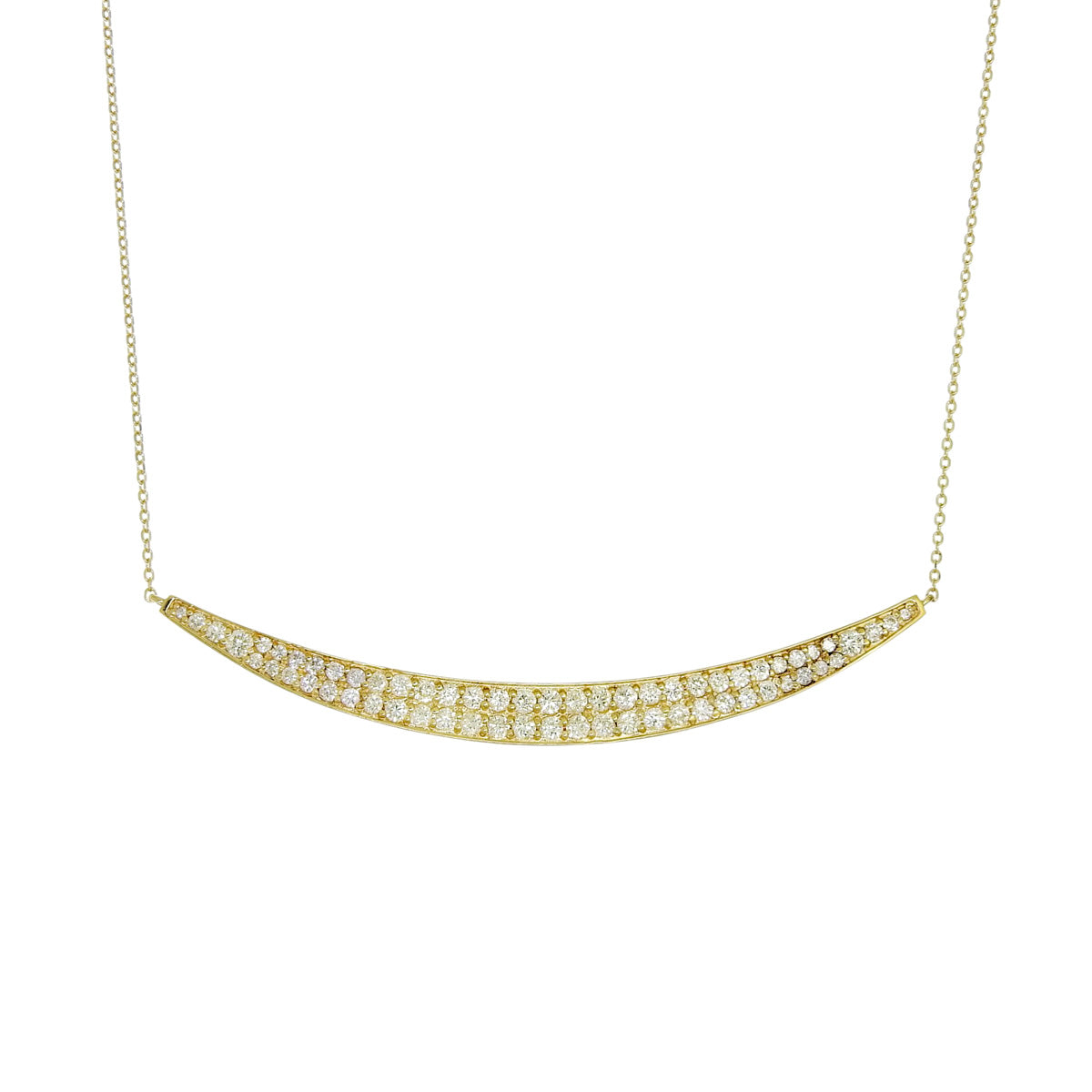 Diamond necklace D1.00 K18 yellow gold YG