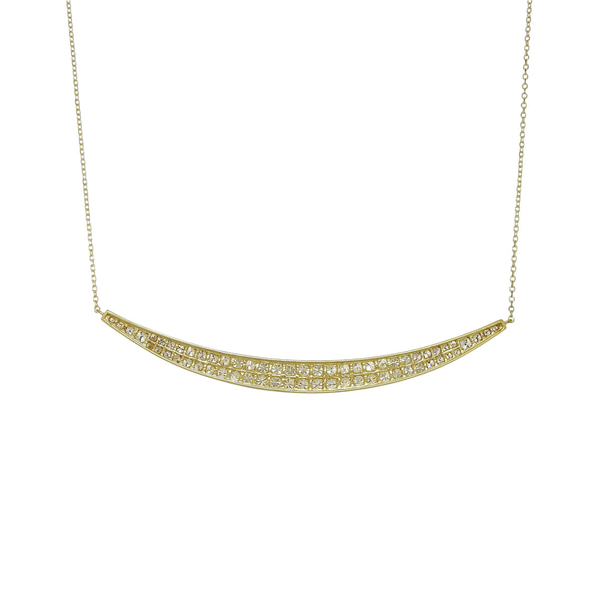 Diamond necklace D1.00 K18 yellow gold YG