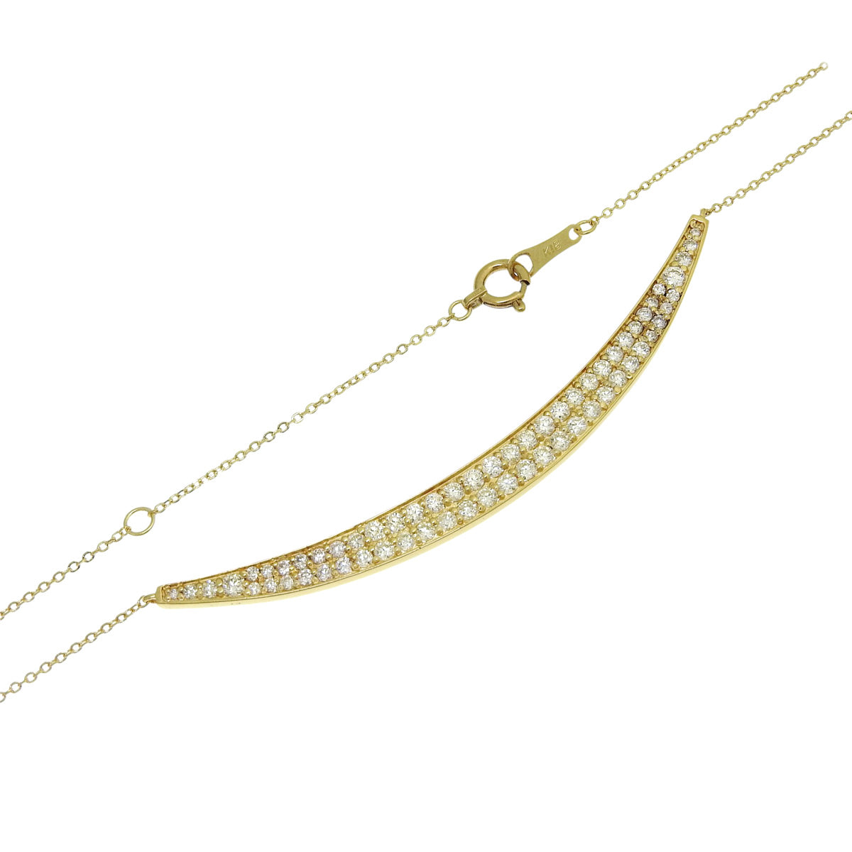 Diamond necklace D1.00 K18 yellow gold YG