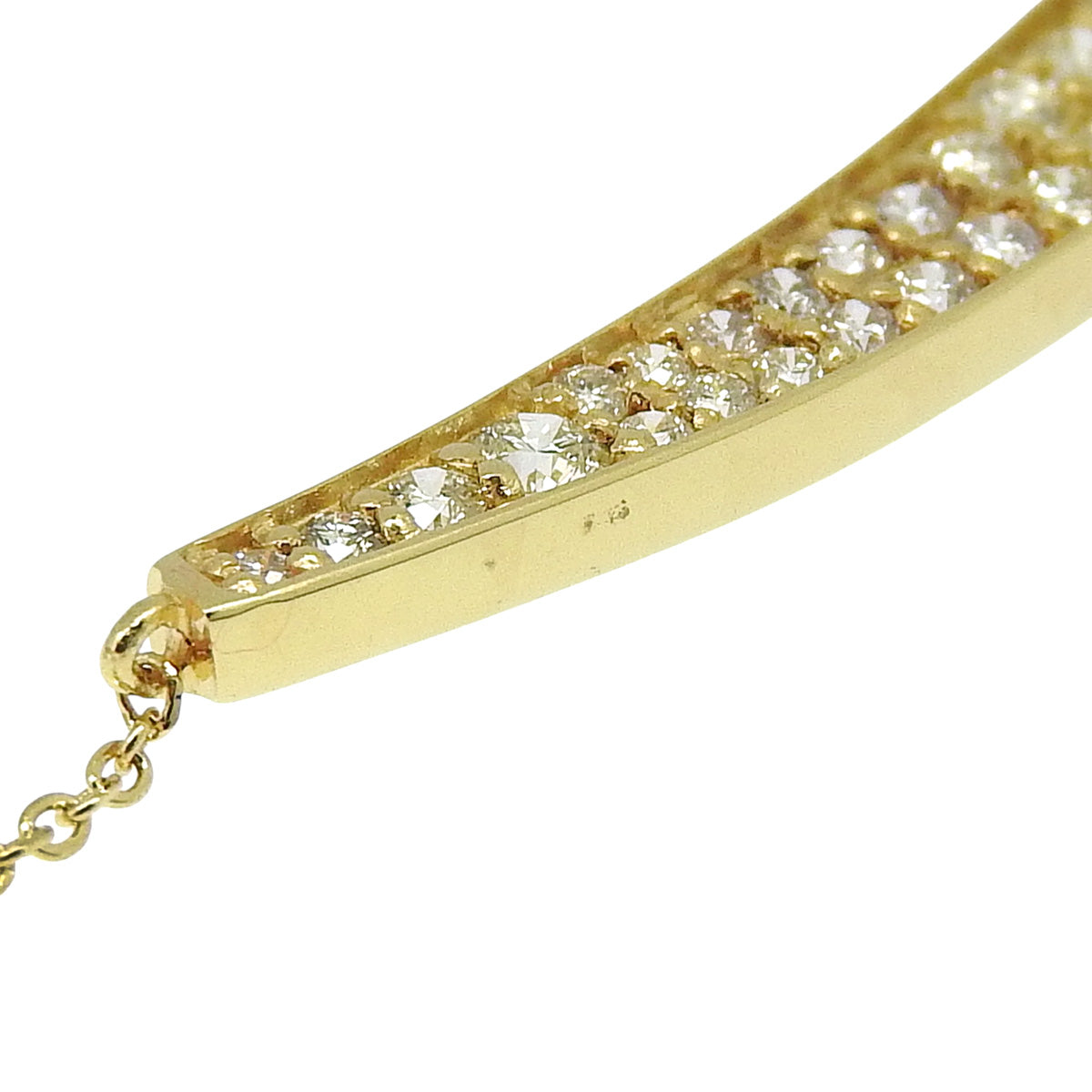 Diamond necklace D1.00 K18 yellow gold YG