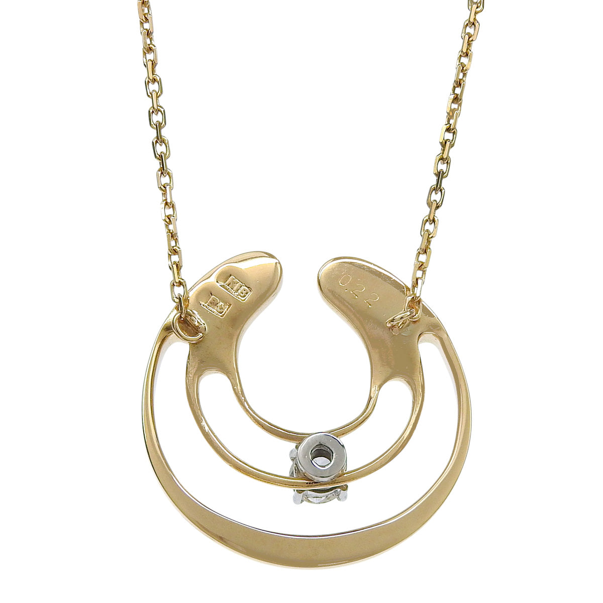 Diamond Necklace 0.22ct K18 Yellow Gold YG