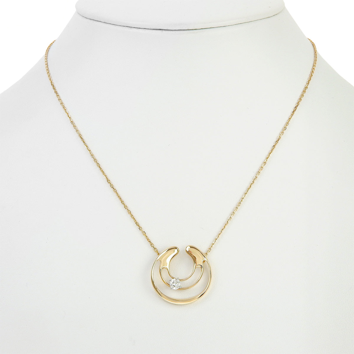 钻石项链 D0.22 K18 黄金 YG