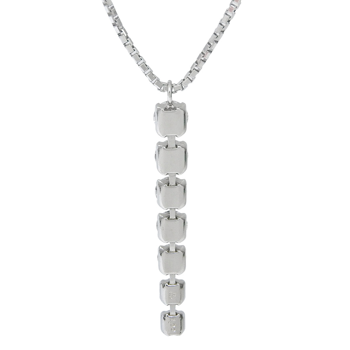 Diamond Line Necklace D1.00 Pt850 Platinum 7PD