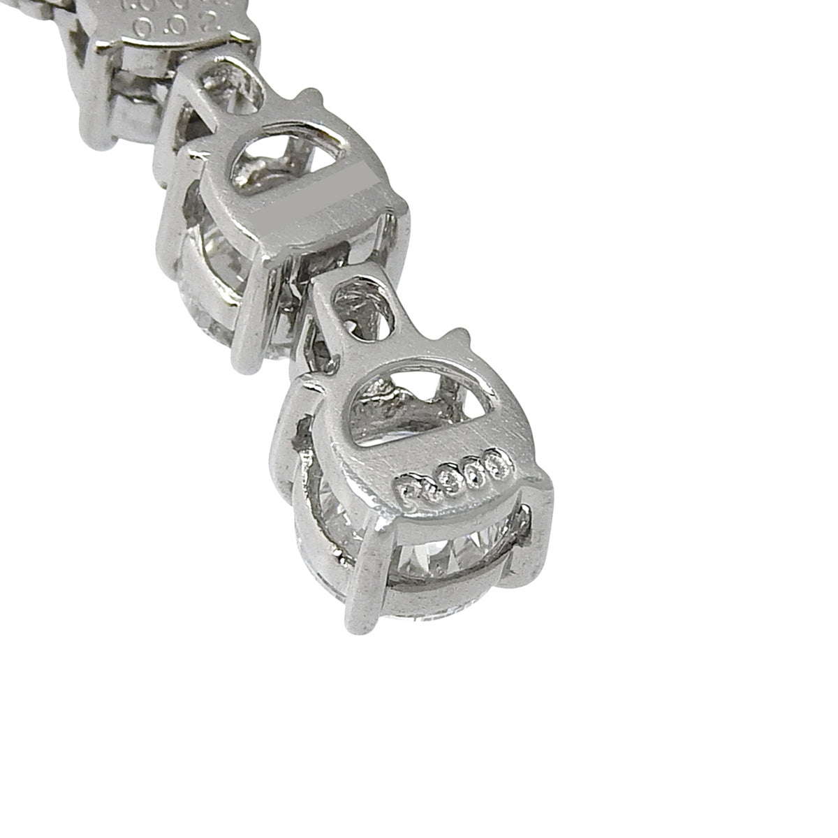 Diamond necklace D0.178, 0.320, 0.506 Pt900 platinum Pt850 platinum 5PD