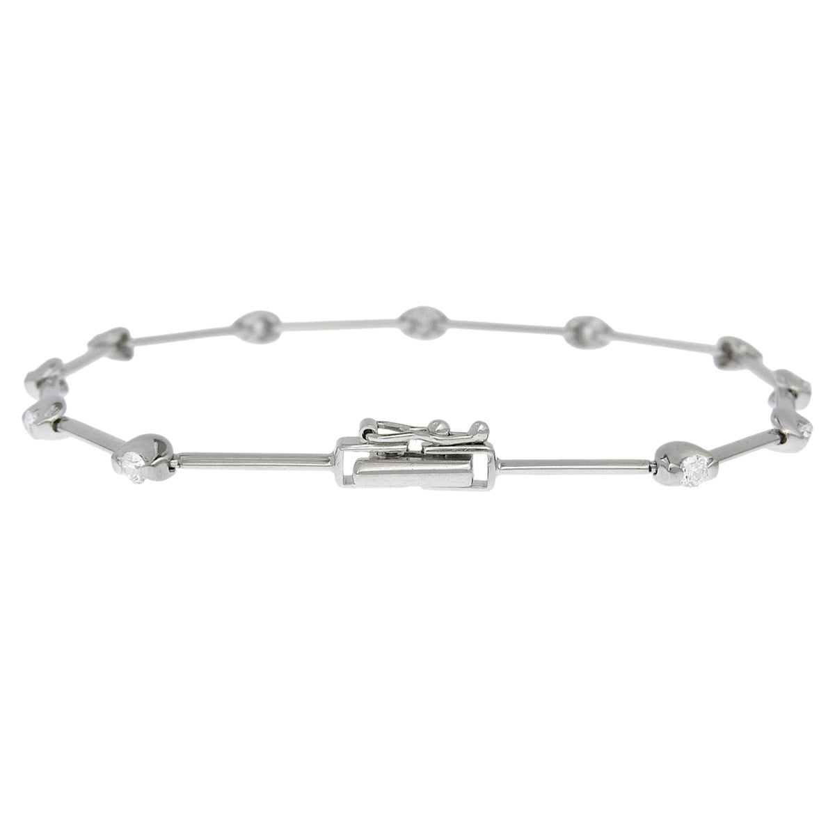 Diamond Bracelet D0.64 K18 White Gold WG 11PD
