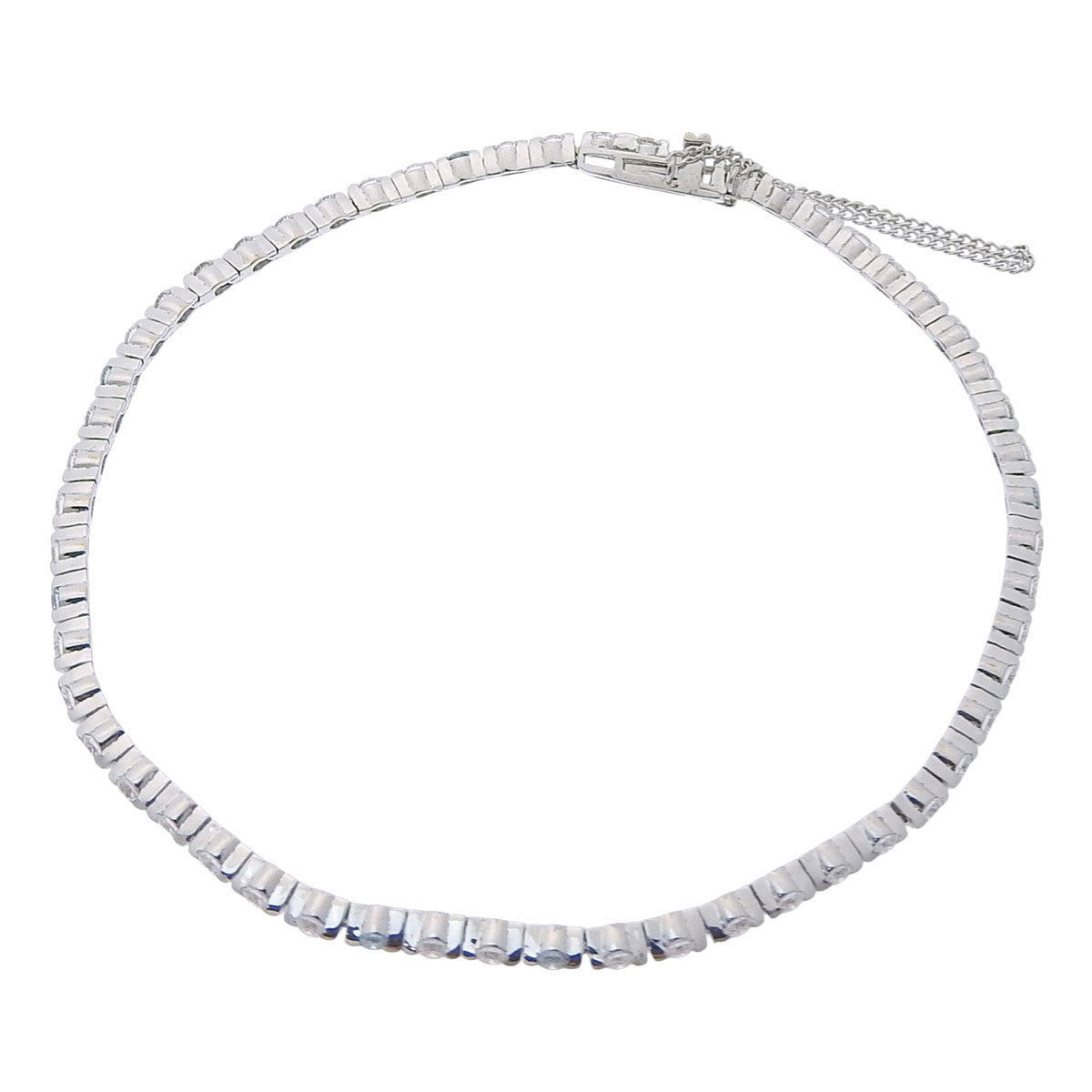 Diamond Tennis Bracelet D1.12 K18 White Gold WG