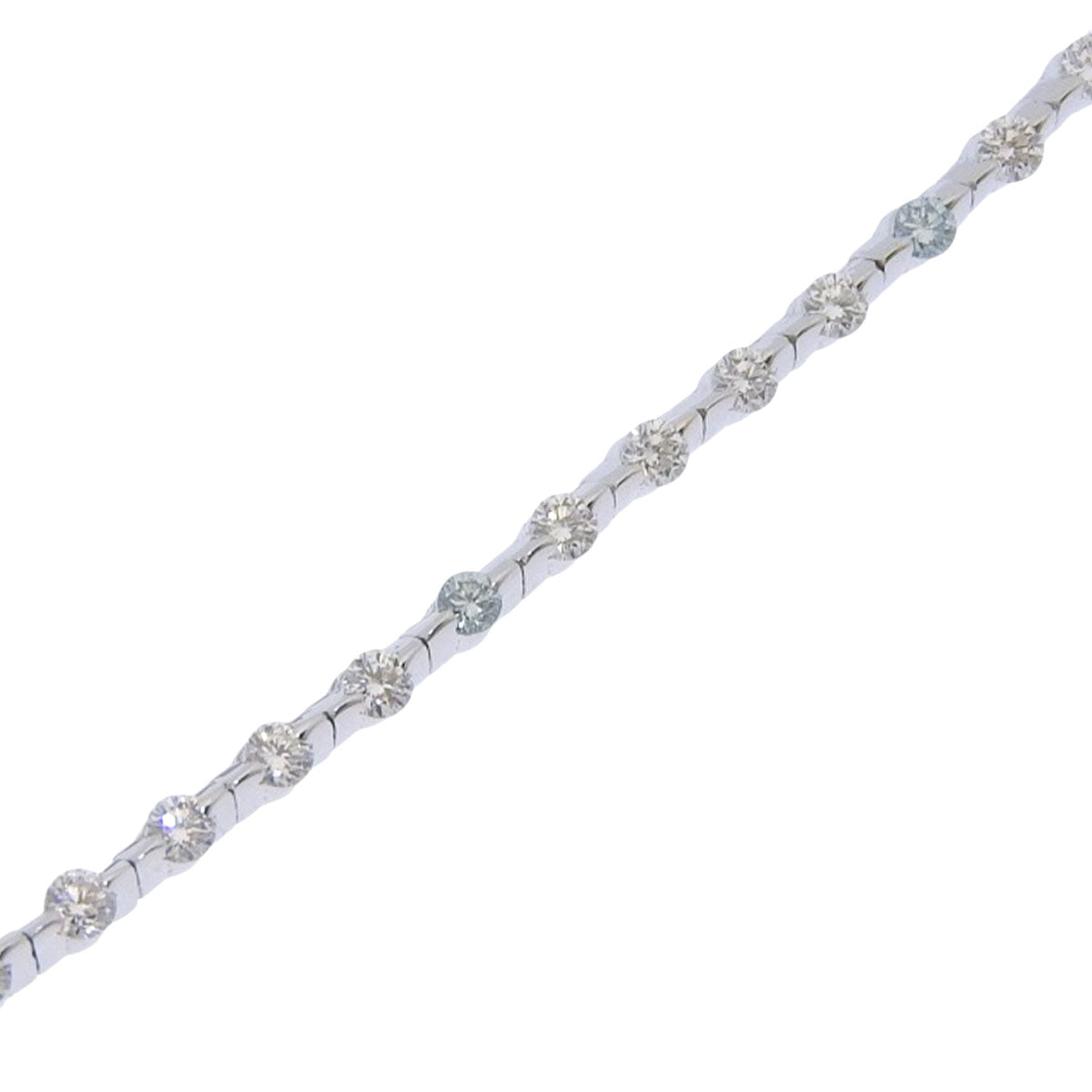 钻石网球手链 D1.12 K18 白金 白金