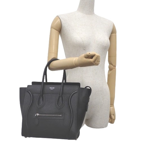 Luggage Micro Shopper in Drummed Calfskin