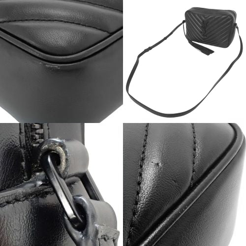 Saint Laurent Monogram Lou 相机包,带 YSL 标志,皮革,612544