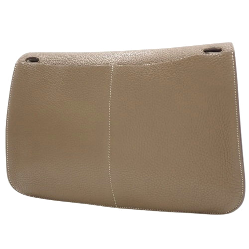 Arzan 31, Taurillon Clemence leather, palladium hardware, Etoupe/Etoupe, D stamp