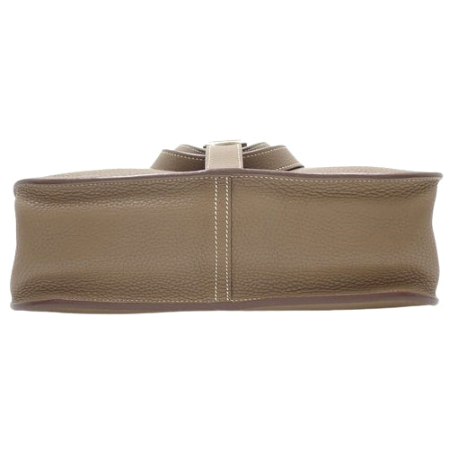 Arzan 31, Taurillon Clemence leather, palladium hardware, Etoupe/Etoupe, D stamp