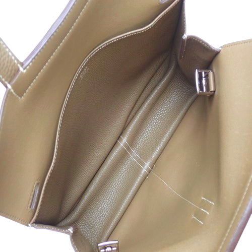 Arzan 31, Taurillon Clemence leather, palladium hardware, Etoupe/Etoupe, D stamp