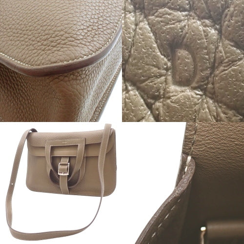 Arzan 31, Taurillon Clemence leather, palladium hardware, Etoupe/Etoupe, D stamp