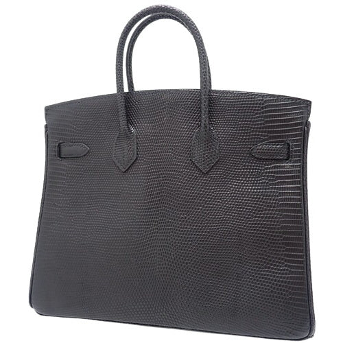 Birkin 25 Lizard Leather Palladium Hardware K Stamp