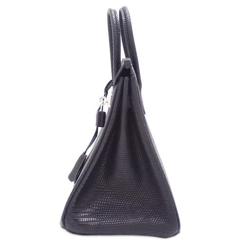 Birkin 25 Lizard Leather Palladium Hardware K Stamp