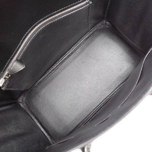 Birkin 25 Lizard Leather Palladium Hardware K Stamp