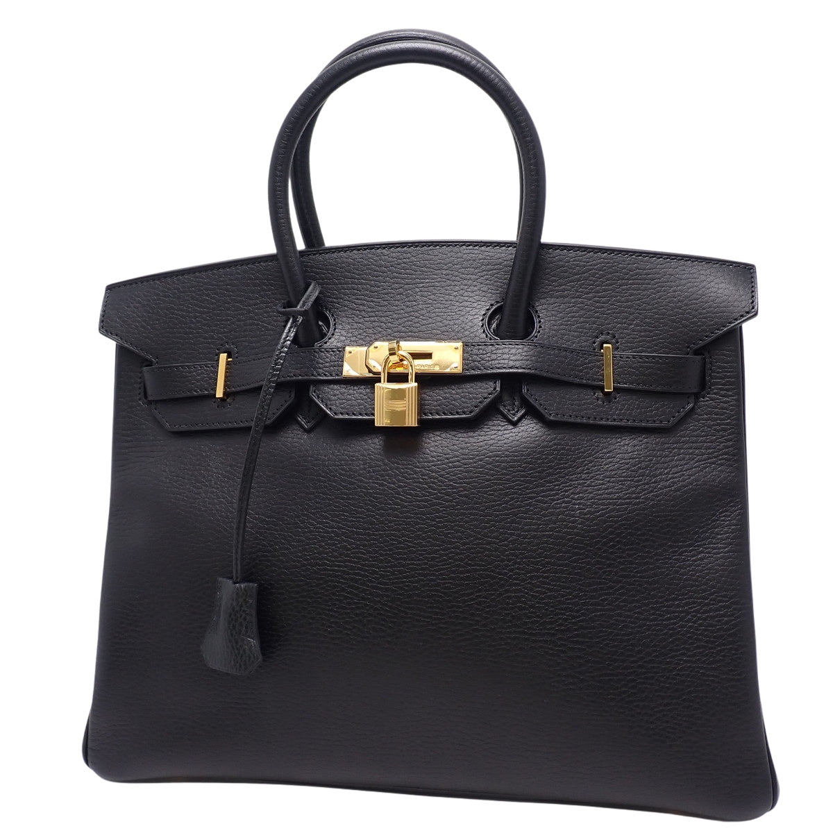 Birkin 35 Ardennes Black with Gold Hardware, F Stamp