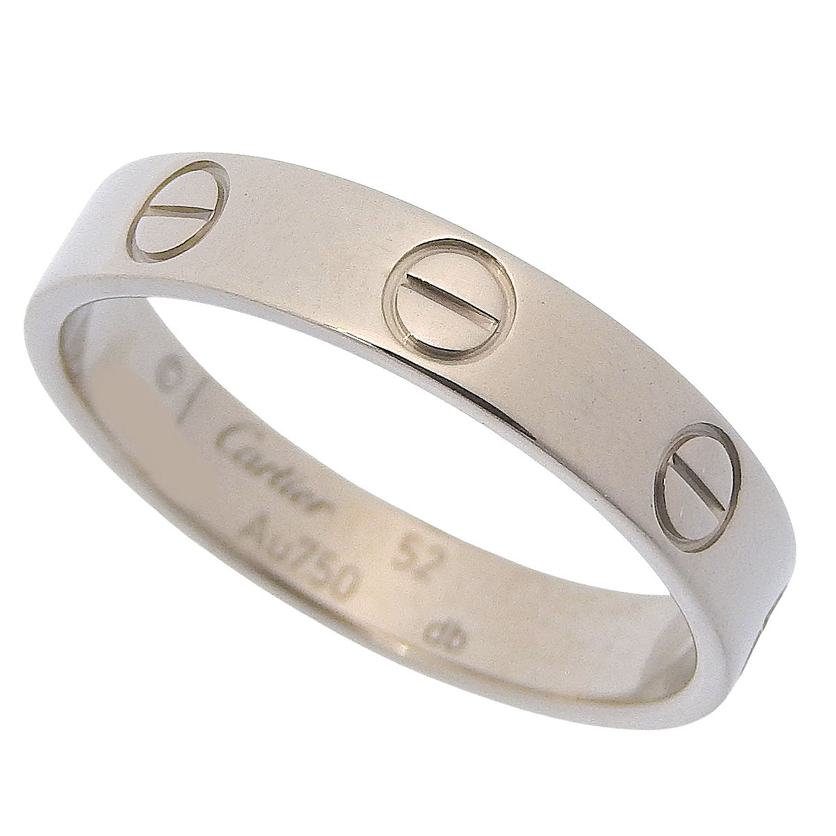 LOVE Ring, Small Model, K18 White Gold, WG, Love Ring
