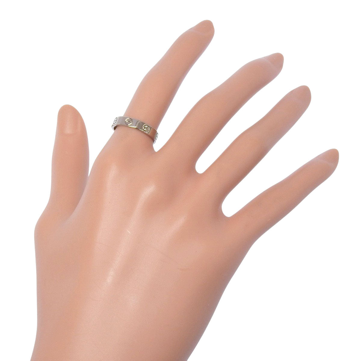 LOVE Ring, Small Model, K18 White Gold, WG, Love Ring