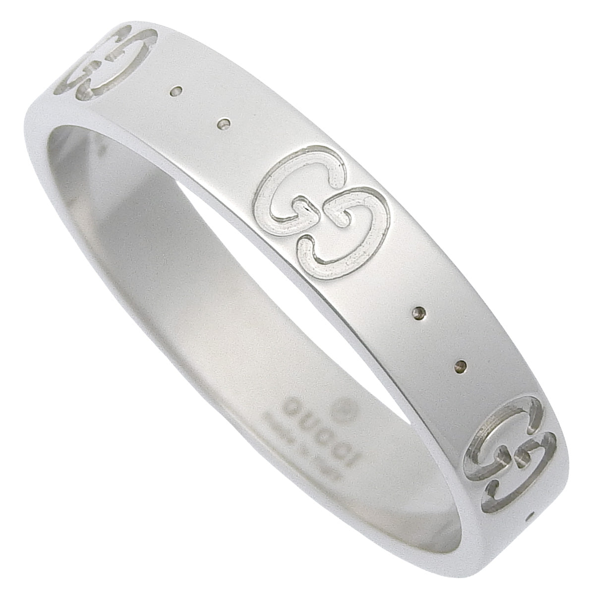 アイコン リング ホワイトゴールド K18WG 4.1g