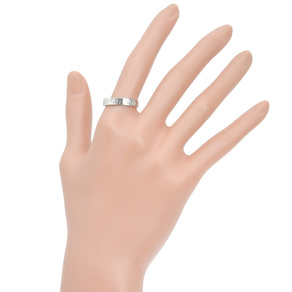 アイコン リング ホワイトゴールド K18WG 4.1g