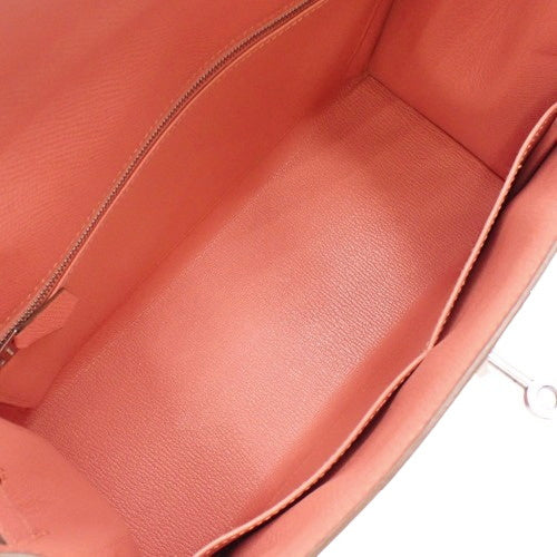 Kelly 28 (External Stitching) Epsom Leather, Palladium Hardware, Flamingo Design, R Stamp
