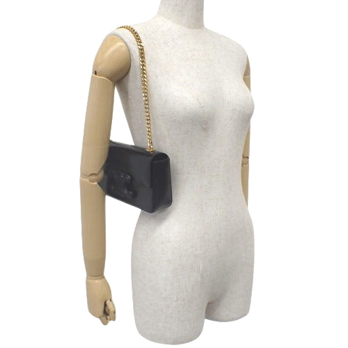 Cuir Triomphe Chain Shoulder Bag in Shiny Calfskin 199243BF4.38NO