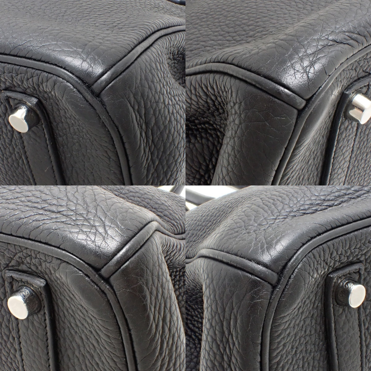 バーキン35 トリヨンクレマンス ブラック シルバー金具 □N刻印