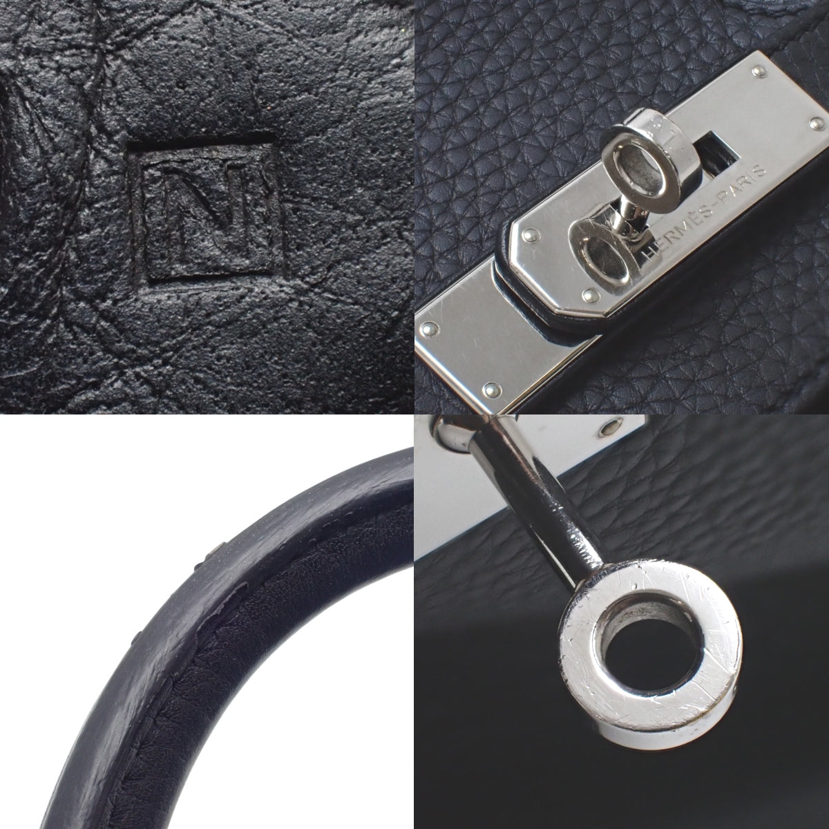 Birkin 35,Taurillon Clemence 皮革,黑色,银色五金配件,N 字印记