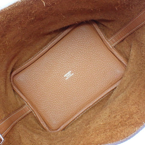 Picotin Lock PM, Taurillon Clemence leather, palladium hardware, gold, Z stamp