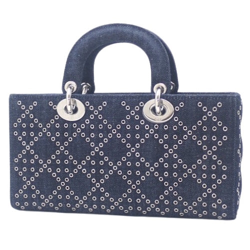 Cannage Lady D-Joy 中号孔眼棉质牛仔包