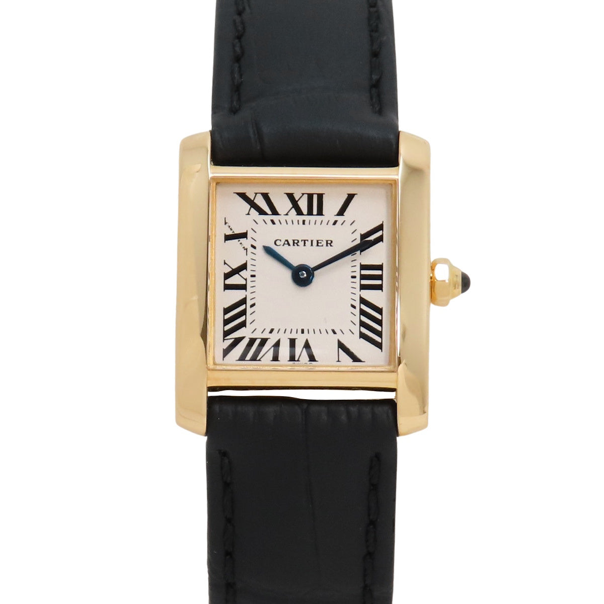 Tank Française SM W5000256 YG/Leather Quartz White