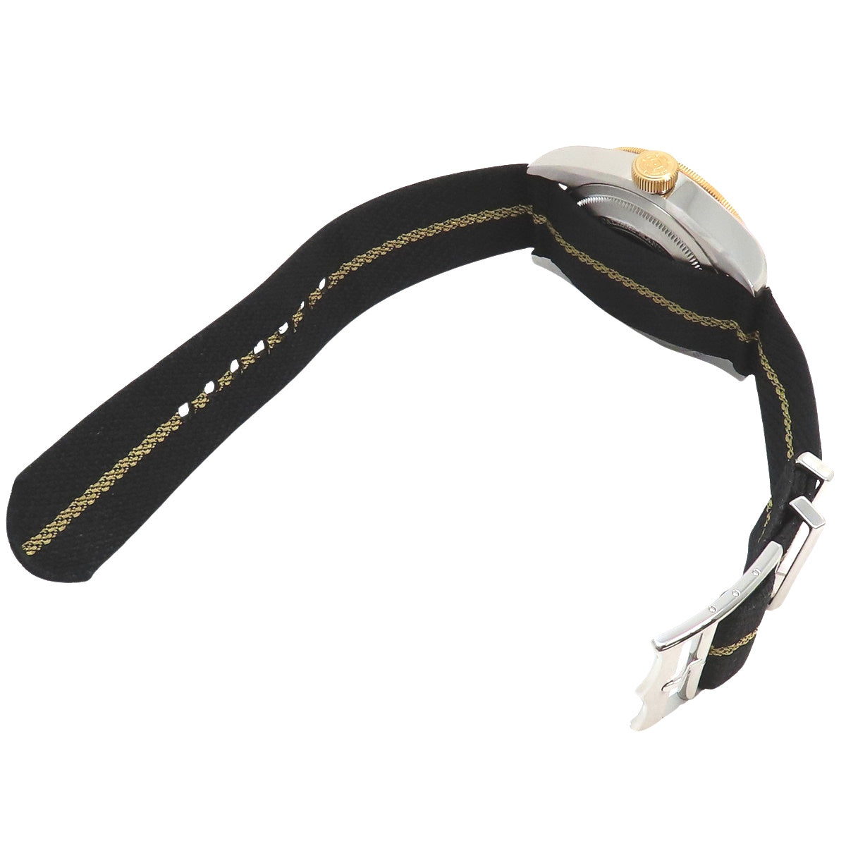 79833MN-0004 Heritage Black Bay GMT S&G YG/SS/Fabric Automatic Black