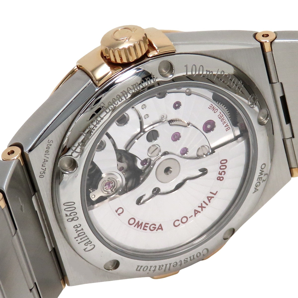 【2023年保証書付】 123.20.38.21.06.002 コンステレーション コーアクシャル PG/SS 自動巻き メタリック