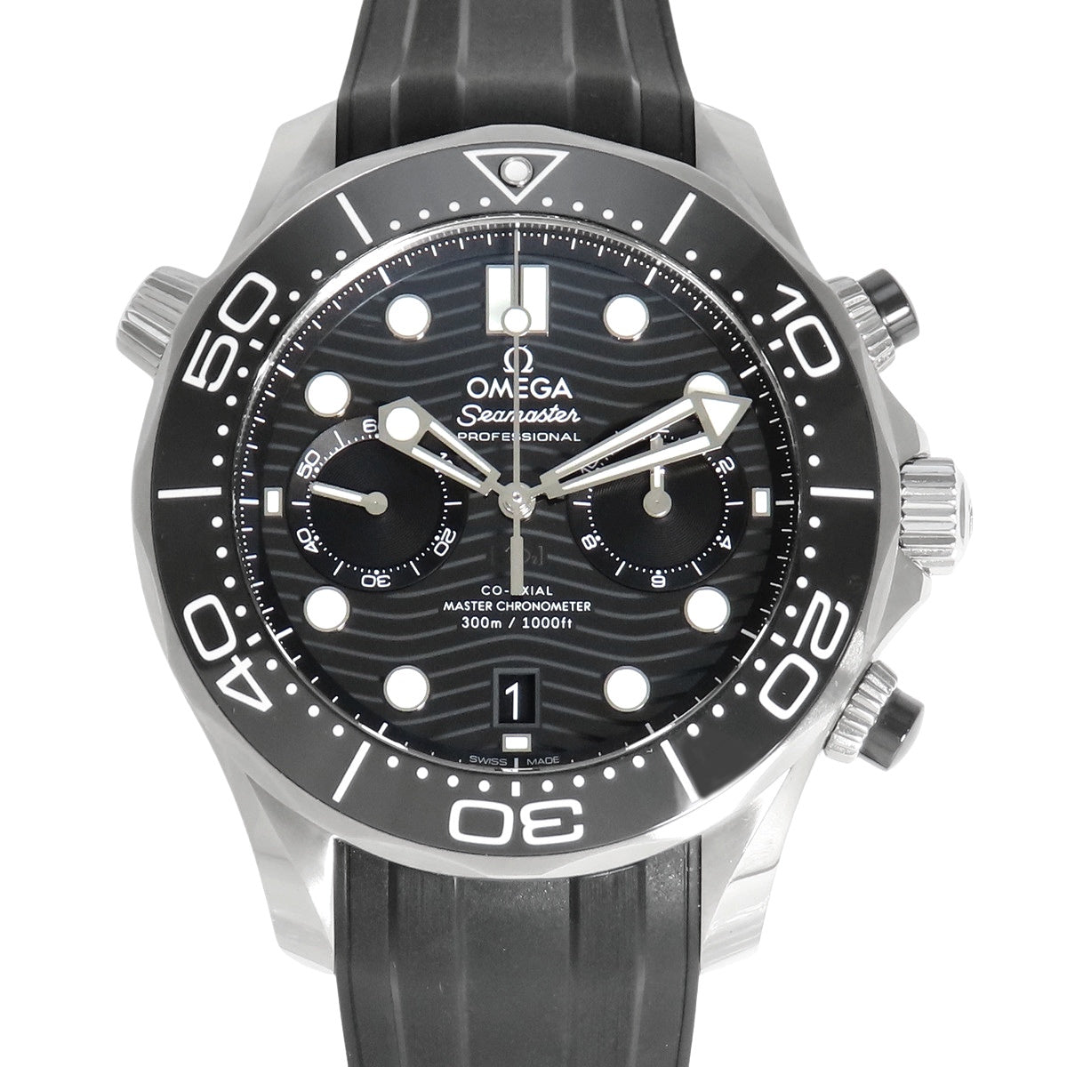 210.32.44.51.01.001 シーマスター ダイバー300M コーアクシャル SS/ラバー 自動巻き ブラック